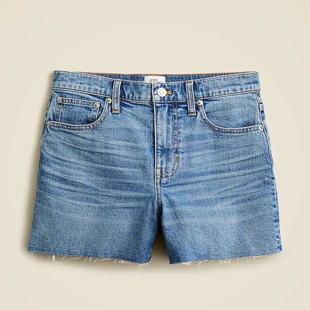 NWT J CREW High-rise denim short in Juniper wash Size 27!